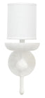Jamie Young Concord Wall Sconce, White Plaster