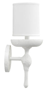Jamie Young Concord Wall Sconce, White Plaster