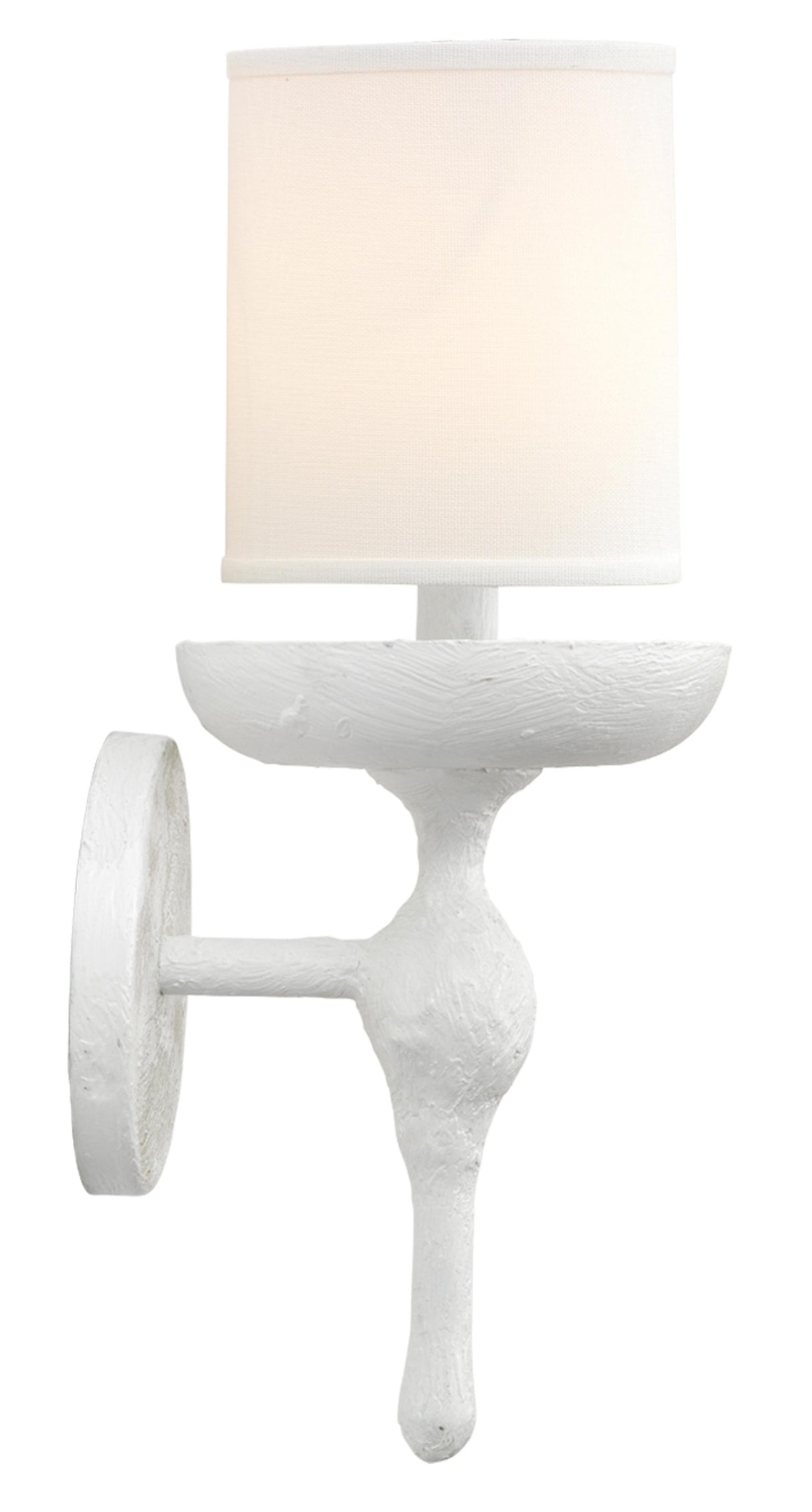 Jamie Young Concord Wall Sconce, White Plaster