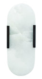 Jamie Young Delphi 2-Light Alabaster Wall Sconce, Oil Rubbed Bronze Metal