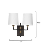 Jamie Young Lawton 2-Light Arm Wall Sconce