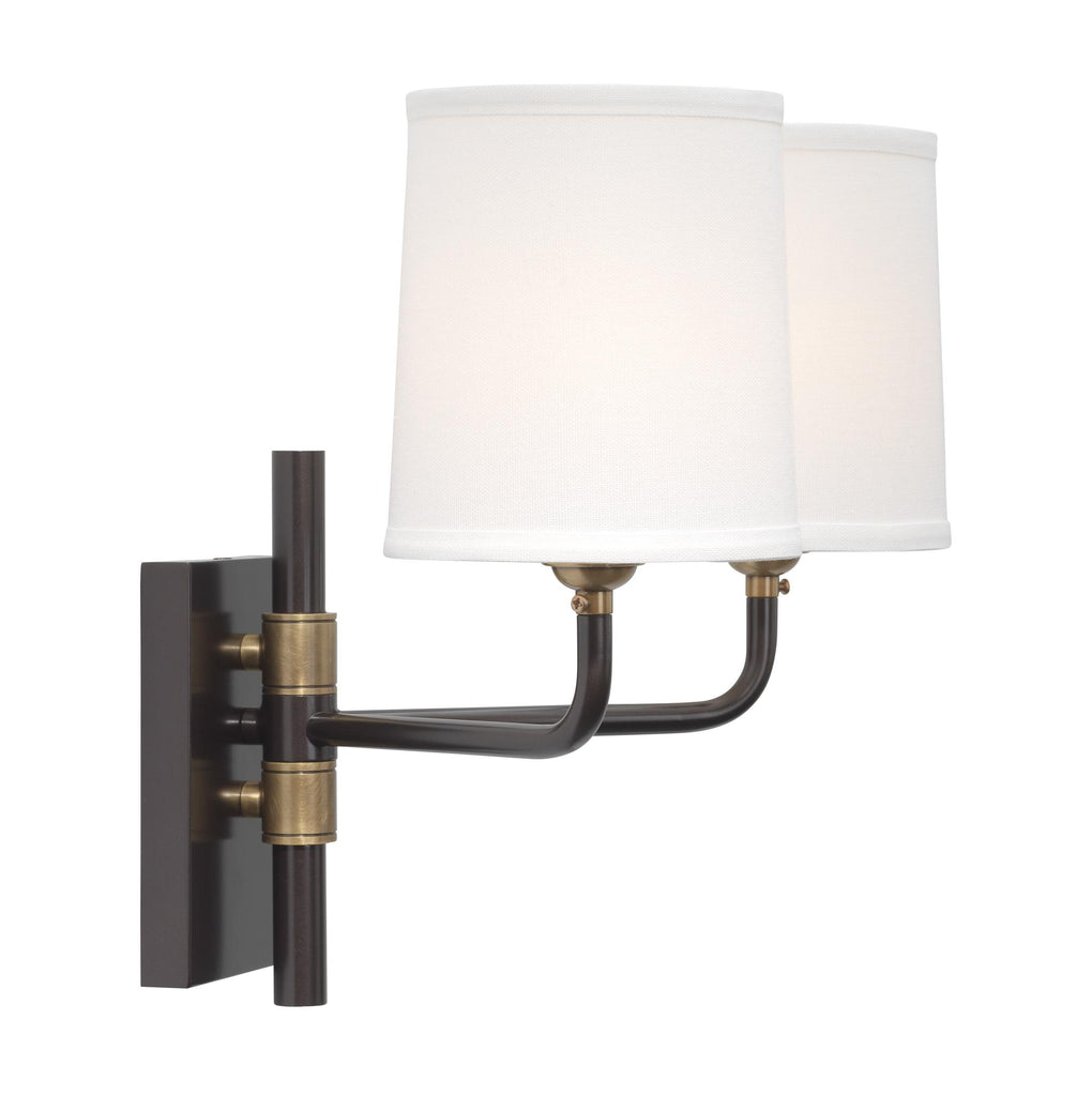 Jamie Young Lawton Double Arm Oil Rubbed Bronze Wall Sconces