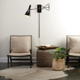 Jamie Young Lenz Swing Arm Wall Sconce, Bronze