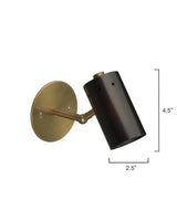 Jamie Young Milano 1-Light Sconce, Oiled Bronze