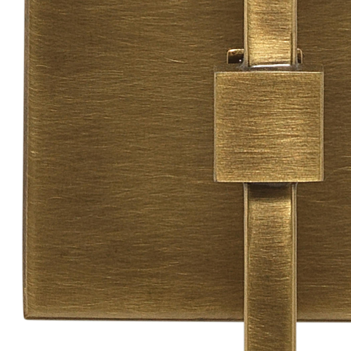 Jamie Young Minerva Wall Sconce, Antique Brass With White Linen Shade