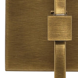 Jamie Young Minerva Wall Sconce, Antique Brass With White Linen Shade