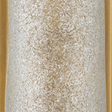 Jamie Young Moet Double Rounded Sconce, Textured Melted Ice Glass and Antique Brass Metal