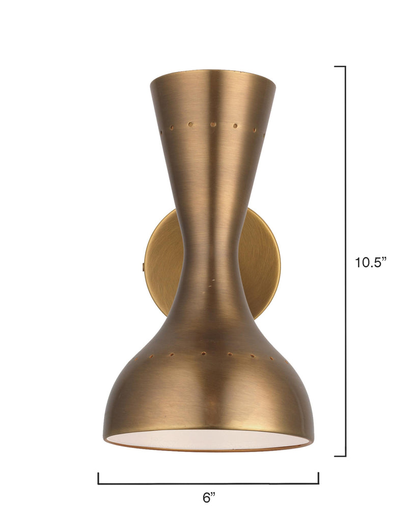 Jamie Young Pisa Antique Brass Wall Sconces