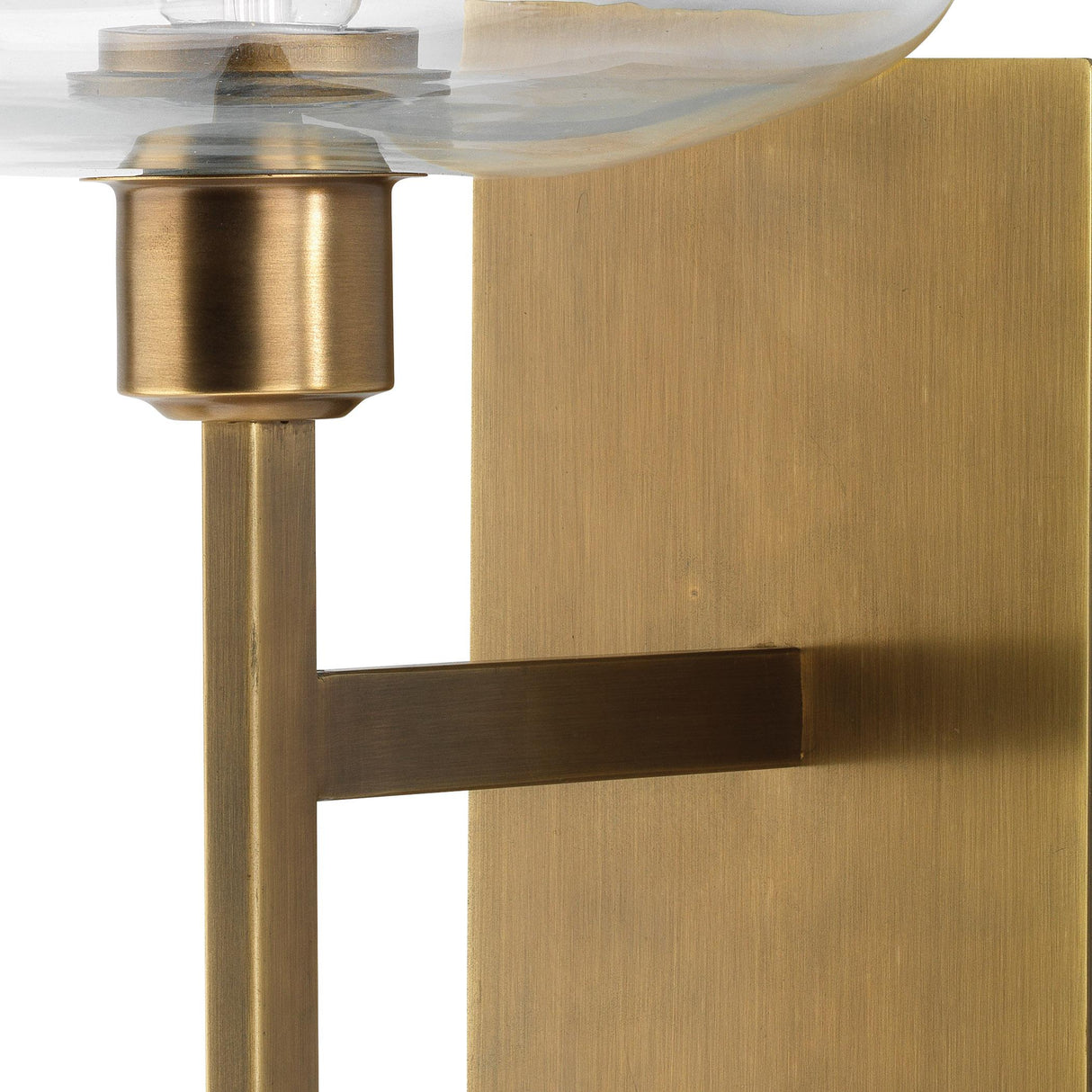 Jamie Young Scando Mod 1-Light Sconce, Antique Brass
