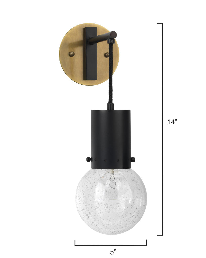 Jamie Young Strada Pendant Oil Rubbed Bronze / Clear Glass Wall Sconces