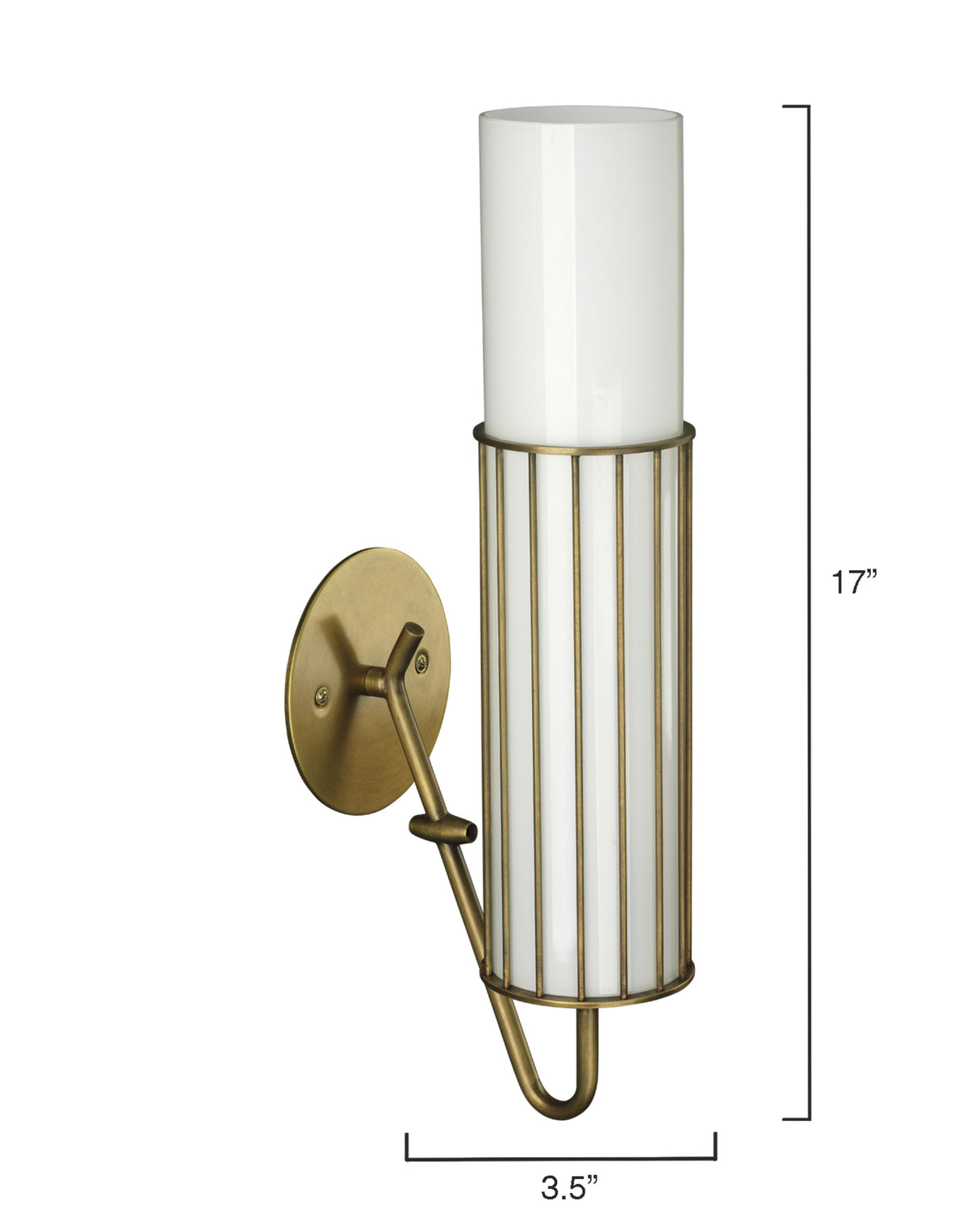 Jamie Young Torino 1-Light Wall Sconce, Antique Brass