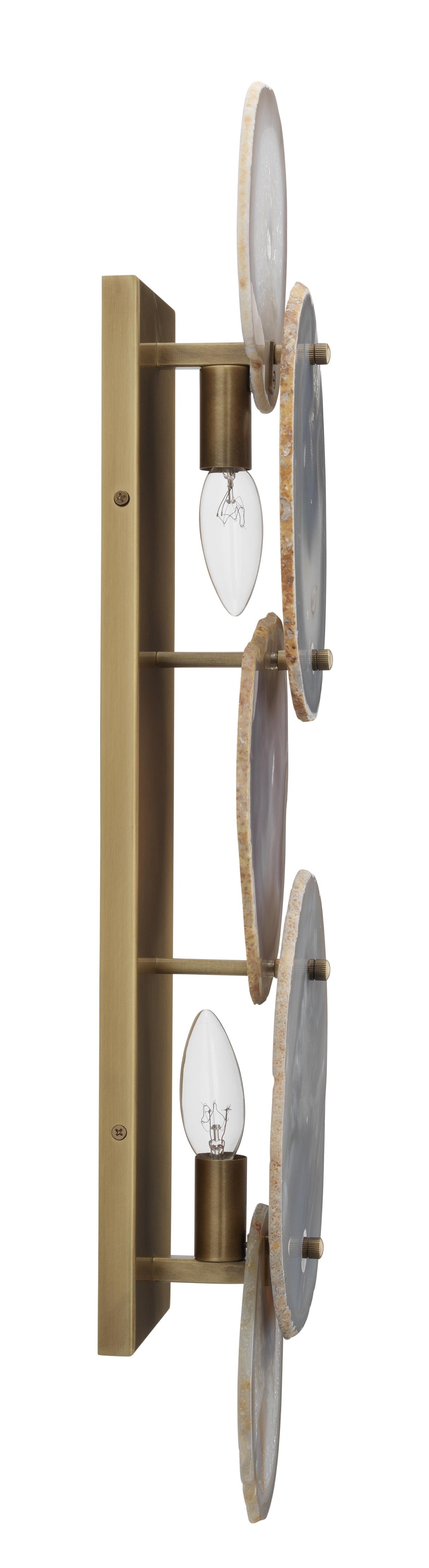 Jamie Young Trinity Wall Sconce, Agate