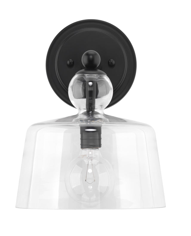 Jamie Young Hudson Glass Wall Sconce, Black