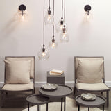 Jamie Young Hudson Glass Wall Sconce, Black
