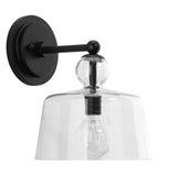 Jamie Young Hudson Glass Wall Sconce, Black