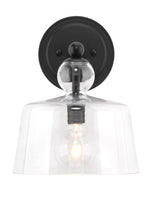 Jamie Young Hudson Glass Wall Sconce, Black