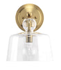 Jamie Young Hudson Glass Wall Sconce, Brass