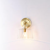 Jamie Young Hudson Glass Wall Sconce, Brass