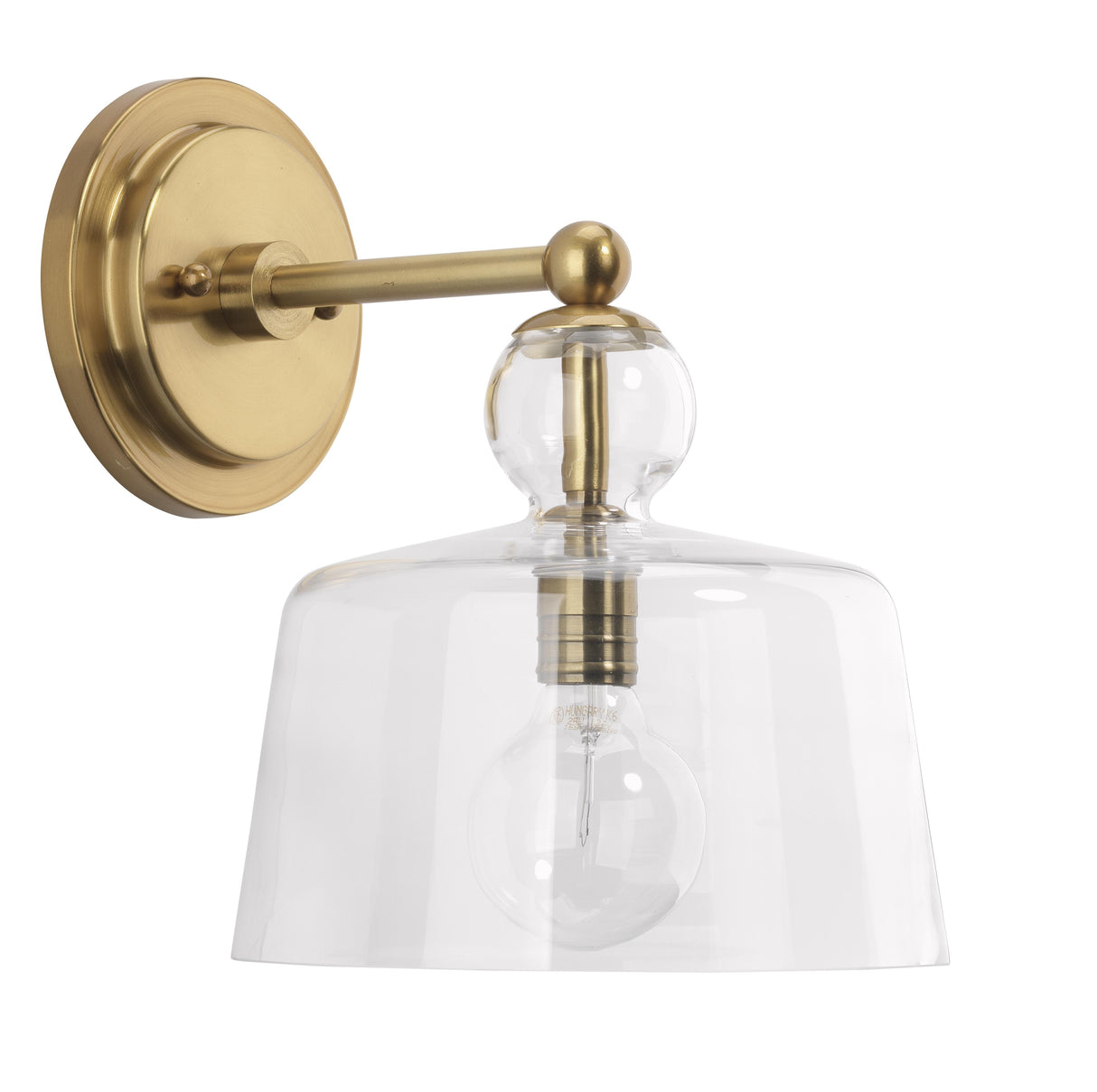 Jamie Young Hudson Glass Wall Sconce, Brass