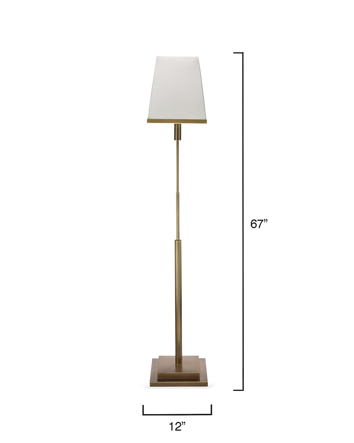 Jamie Young Jud Steel 1-Light Floor Lamp