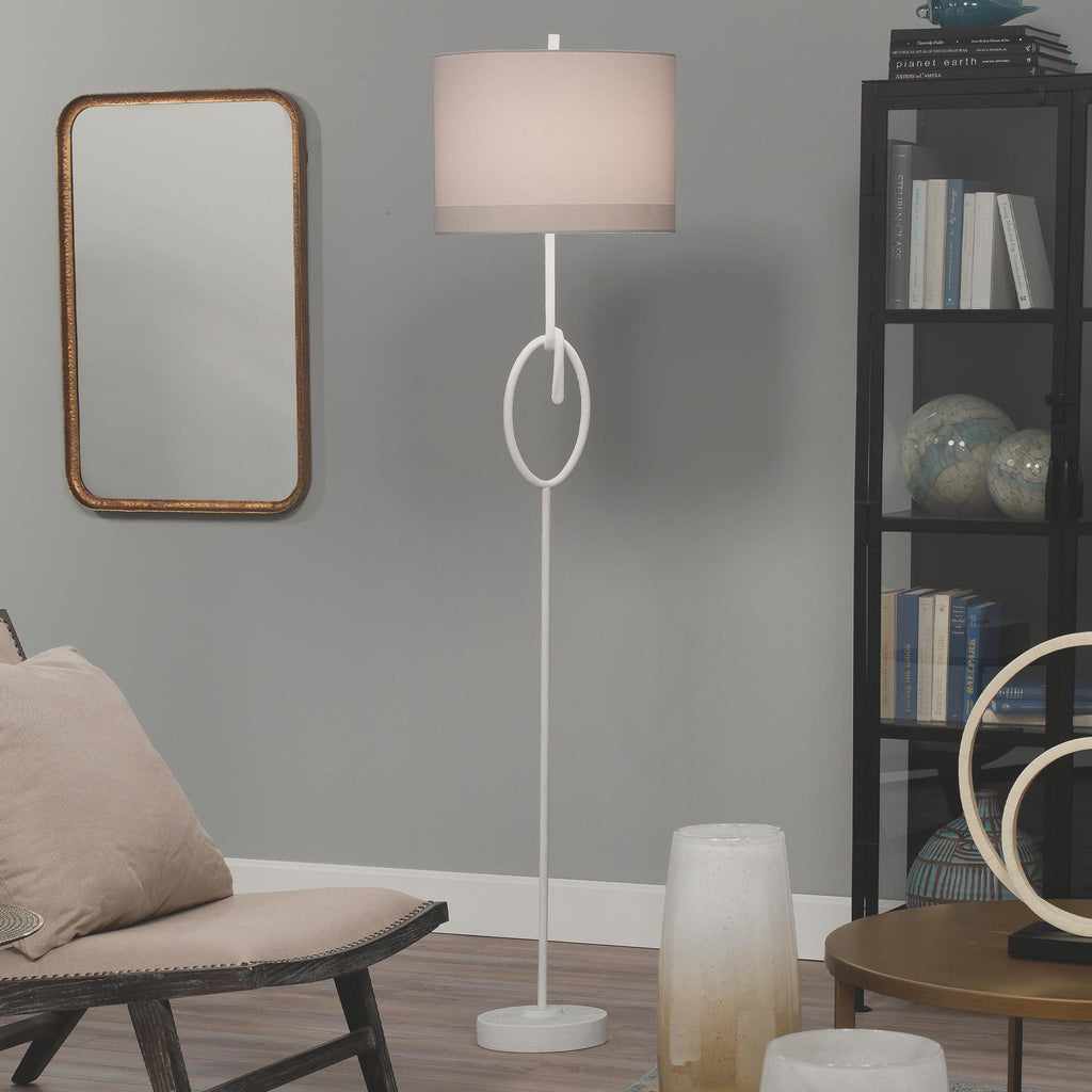 Jamie Young Knot White Floor Lamps