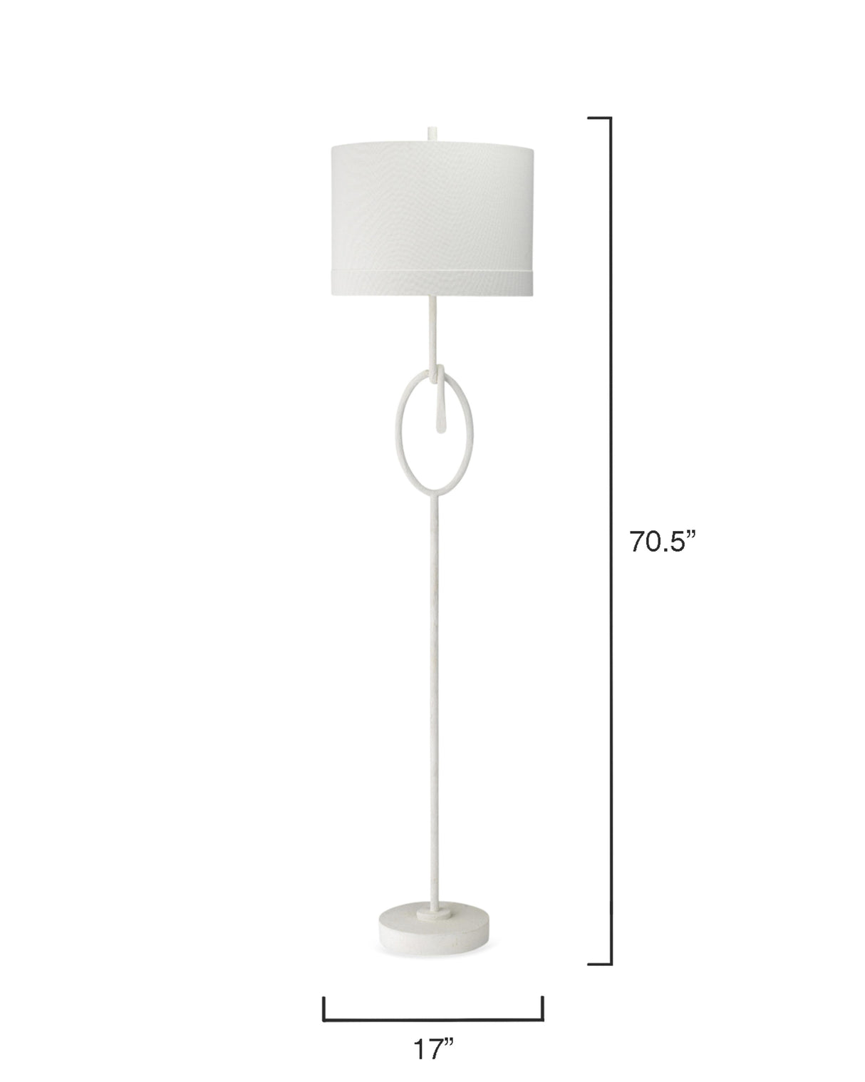 Jamie Young Knot 1-Light Floor Lamp, White