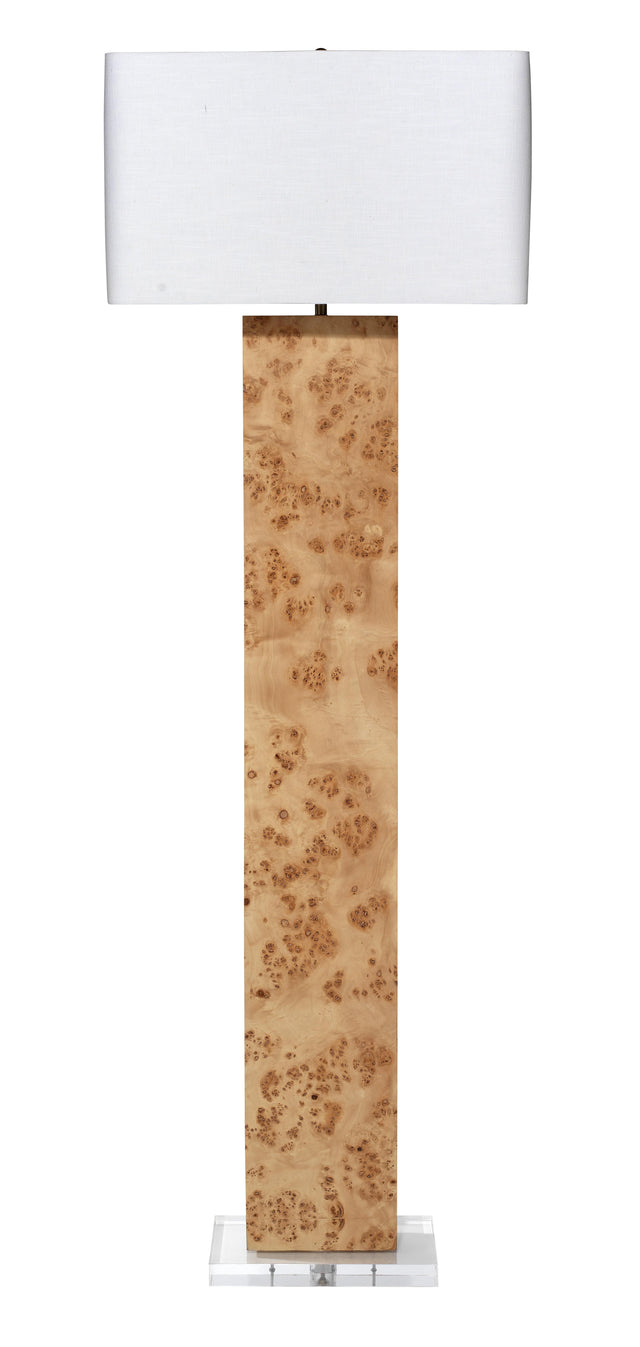 Jamie Young Parallel Burl Wood Floor Lamp