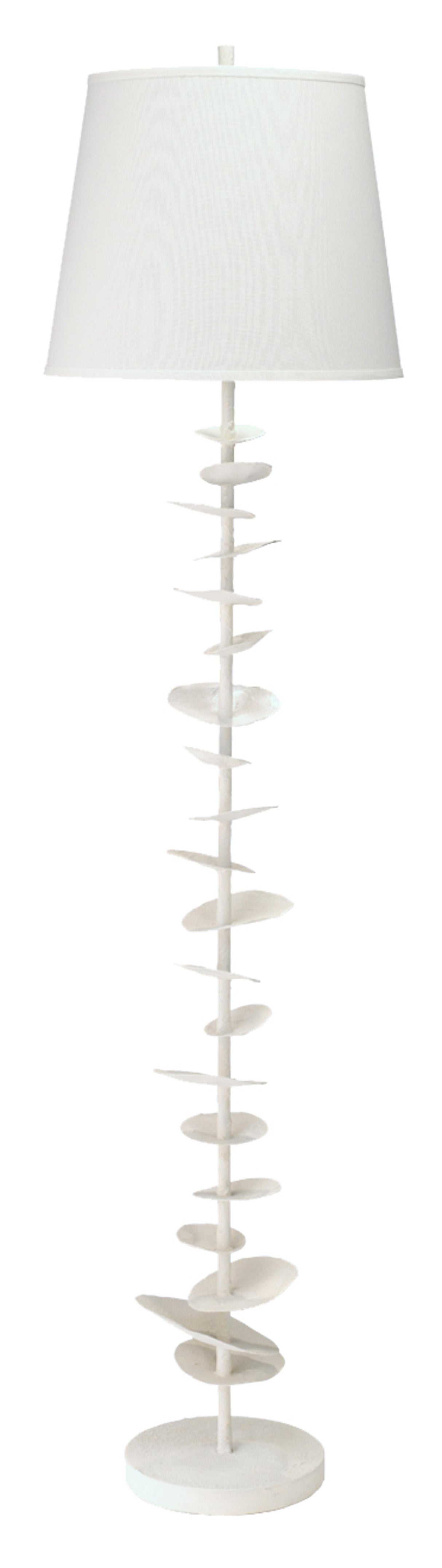 Jamie Young Petals Steel and Gesso Floor Lamp