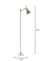 Jamie Young Kennedy Iron Floor Lamp, Brass