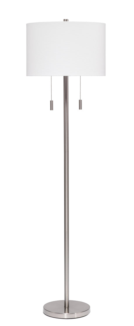Jamie Young Lincoln 2-Light Metal Floor Lamp, Silver