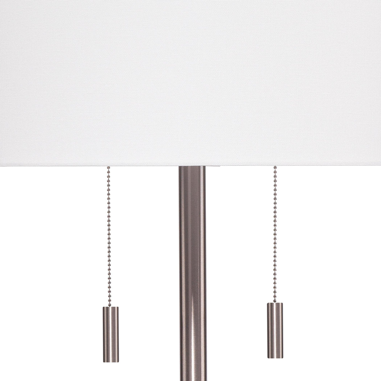 Jamie Young Lincoln 2-Light Metal Floor Lamp, Silver