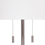 Jamie Young Lincoln 2-Light Metal Floor Lamp, Silver