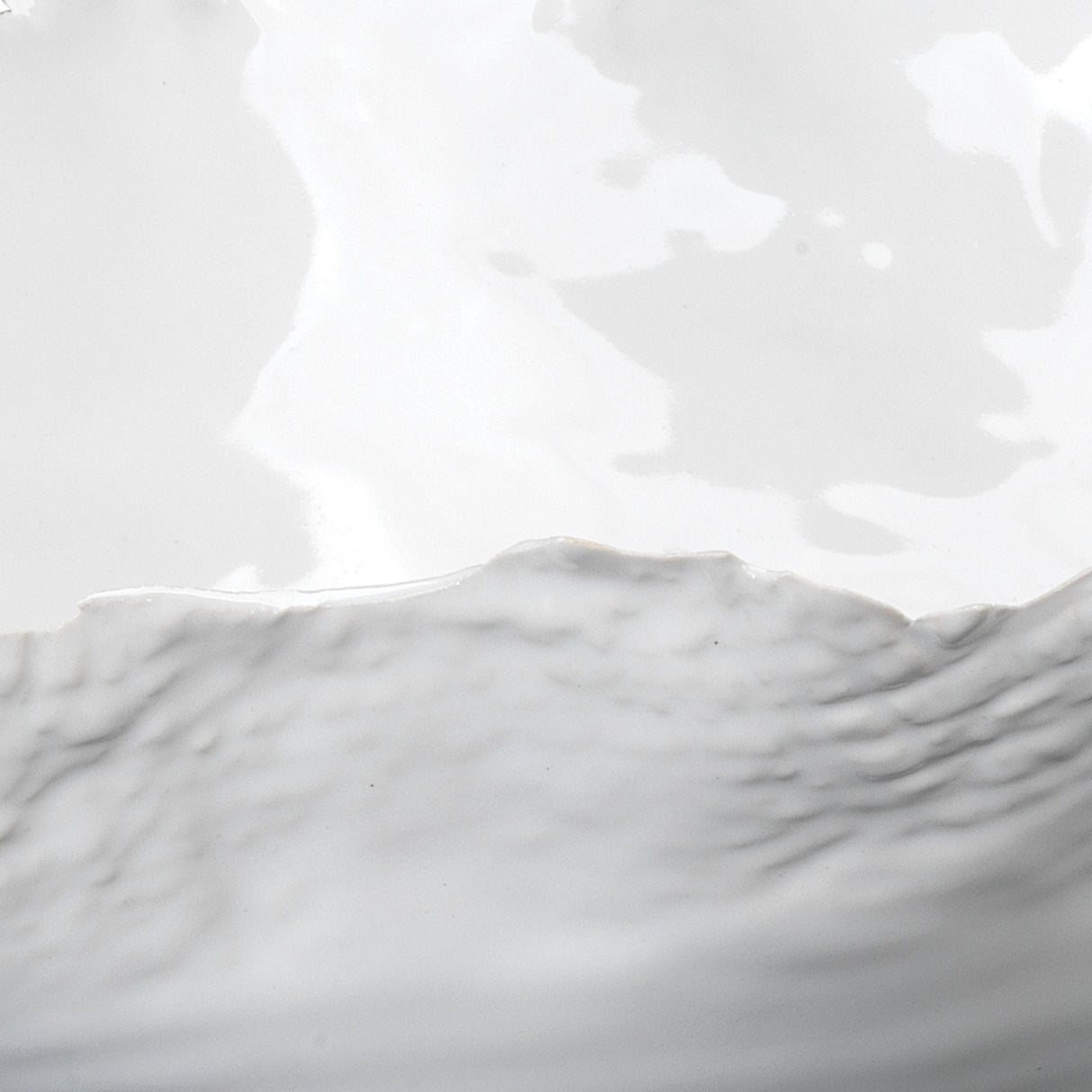 Jamie Young Fleur Ceramic Decorative Bowls (Set of 3), White