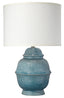 Jamie Young Kaya Ceramic Table Lamp with Linen Shade