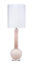Jamie Young Studio Table Glass Lamp with Linen Shade, Pink