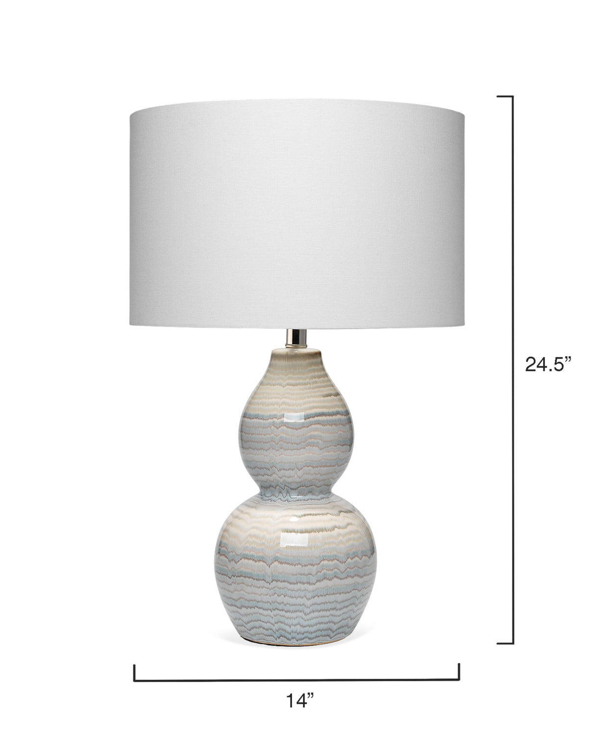 Jamie Young Catalina Ceramic Wave Table Lamp