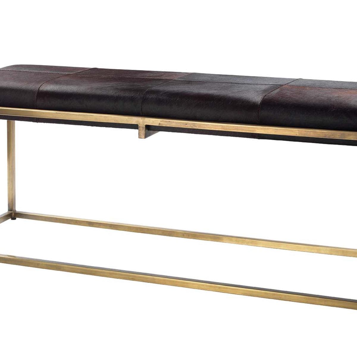 Jamie Young Shelby Hide Bench, Brown – DecoratorsBest