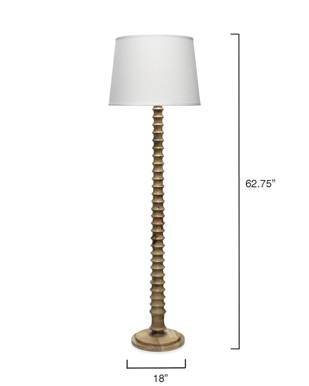 Jamie Young Revolution Wood Floor Lamp, Natural