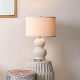 Jamie Young Bubble Ceramic Table Lamp, Cream