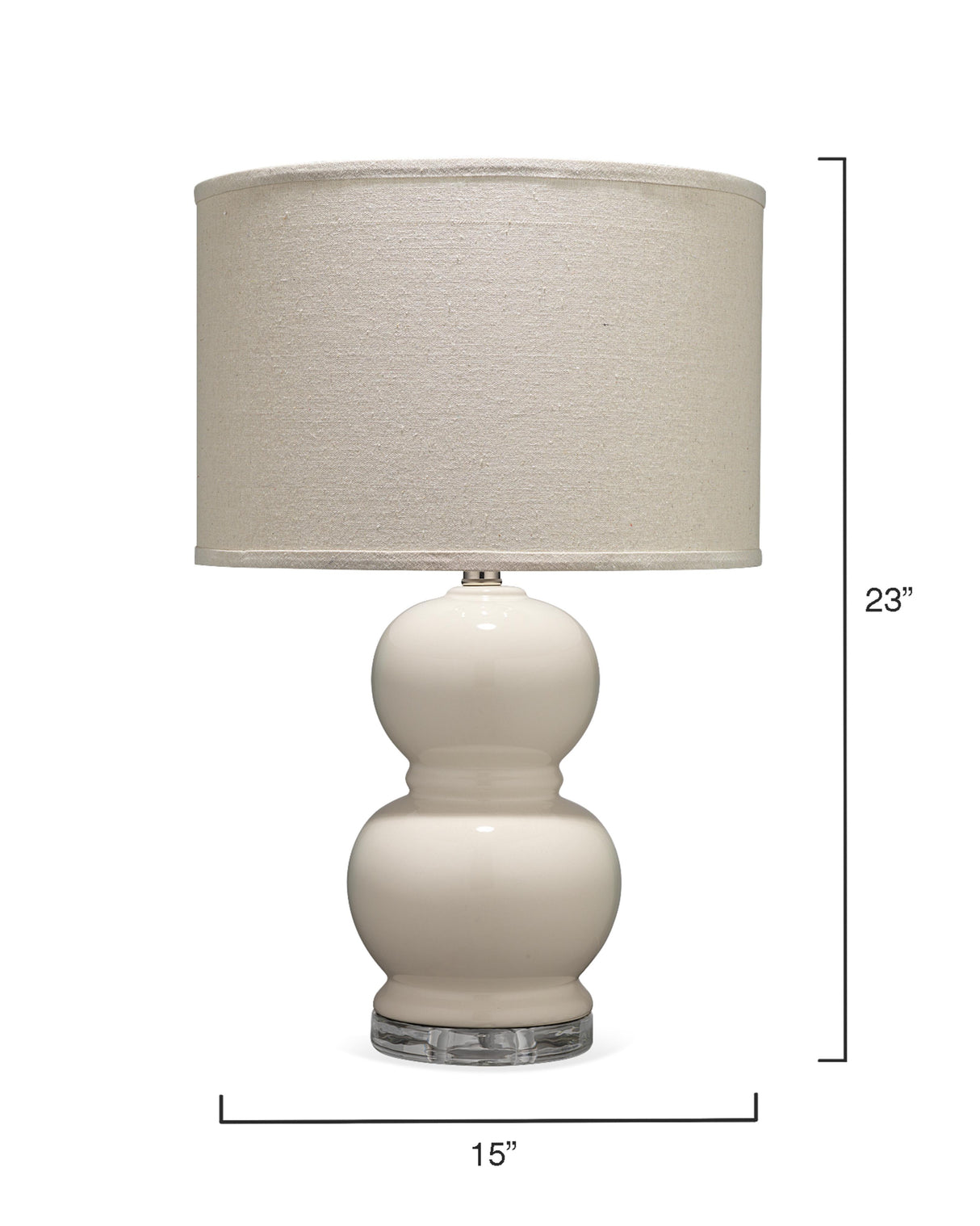 Jamie Young Bubble Ceramic Table Lamp, Cream