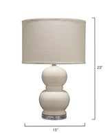 Jamie Young Bubble Ceramic Table Lamp, Cream