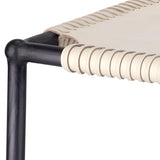 Jamie Young Asher Leather Bar Stool, White