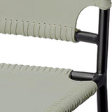 Jamie Young Asher Leather Counter Stool, Grey