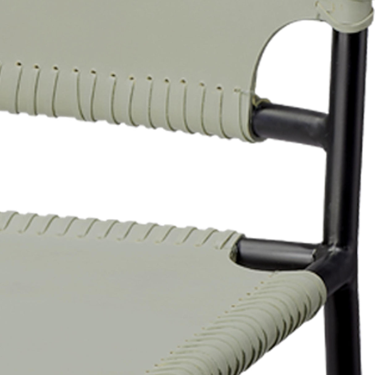 Jamie Young Asher Leather Dining Chair, Grey