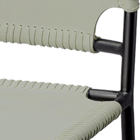 Jamie Young Asher Leather Dining Chair, Grey