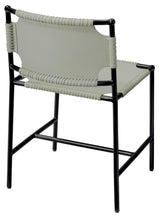 Jamie Young Asher Leather Dining Chair, Grey