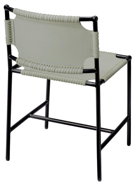 Jamie Young Asher Leather Dining Chair, Grey
