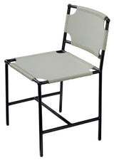 Jamie Young Asher Leather Dining Chair, Grey