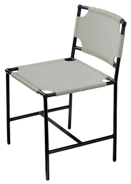 Jamie Young Asher Leather Dining Chair, Grey