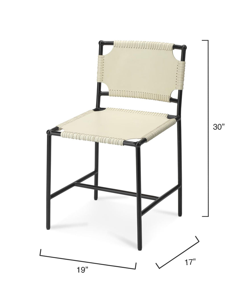 Jamie Young Asher Dining Chair White Furniture